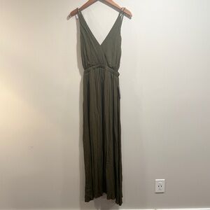 Lulu Elegant Olive Green Maxi Dress Size S New With Tags‎